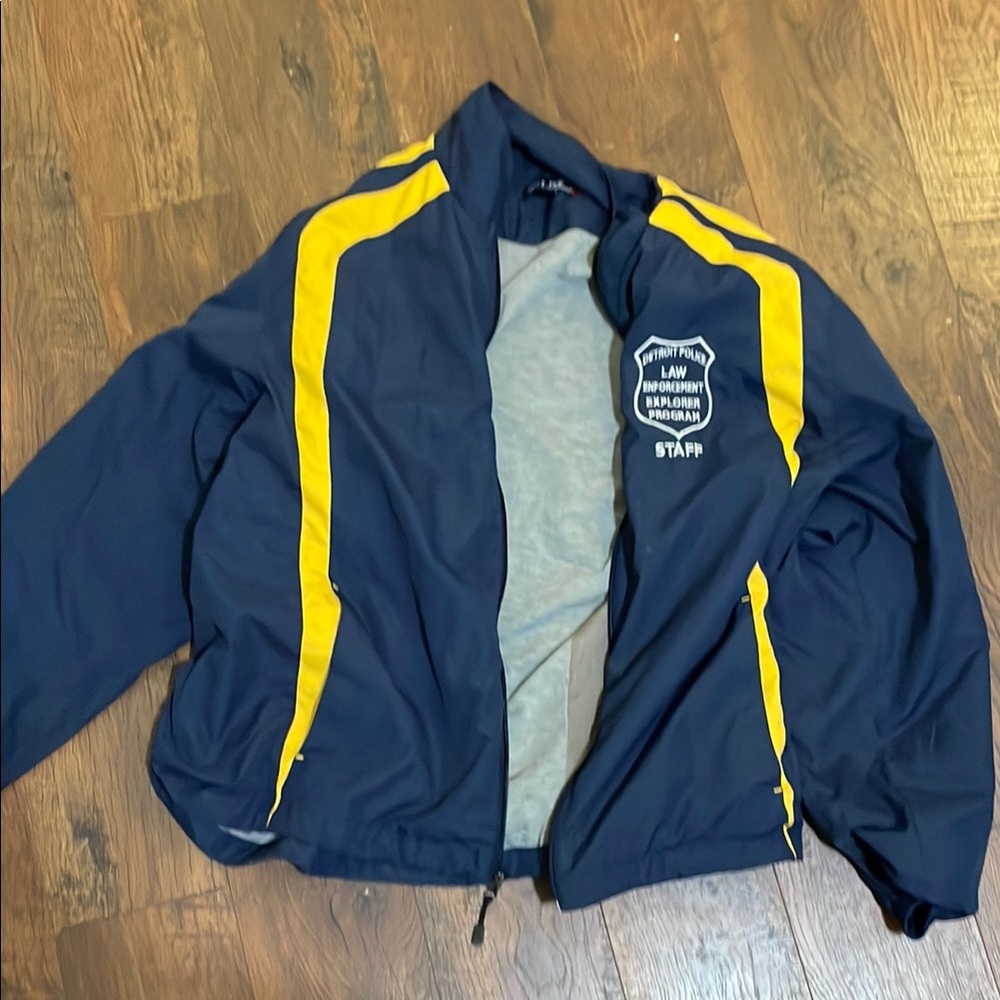 Sport-Tek Varsity Bomber Jacket in Blue and Yellow